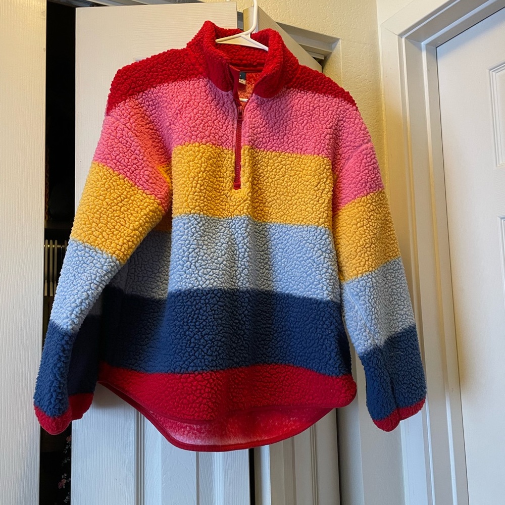Old Navy Colorful Sherpa Pullover